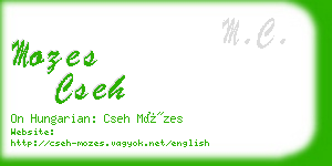 mozes cseh business card